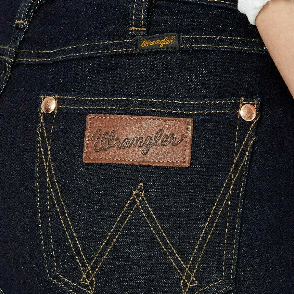 WRANGLER Retro Stacked High Rise BootCut Jeans X36 - Picture 6 of 8